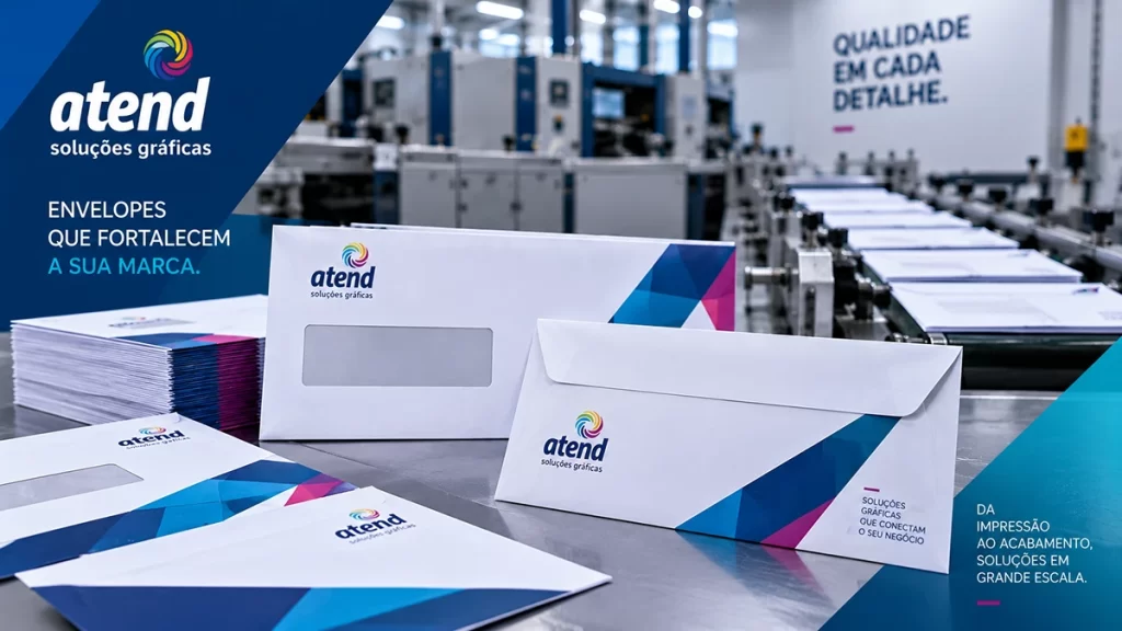 Gráfica para produção de envelopes timbrado